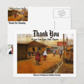 Carte Postale MERCI par Mojisola A Gbadamosi-Okubule (Devant / Derrière)