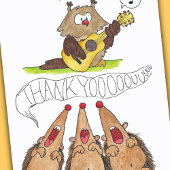 Carte postale Merci par Nicole Janes