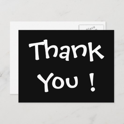 Carte Postale Merci ! par SRF (Devant / Derrière)