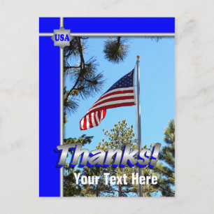Carte postale Merci patriotique pour les troupes