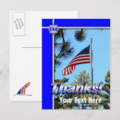 Carte postale Merci patriotique pour les troupes (Devant / Derrière)