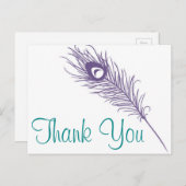 Carte Postale Merci Peacock (Devant / Derrière)