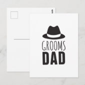 Carte Postale Merci père de la fête nuptiale du père de la chamb (Devant / Derrière)