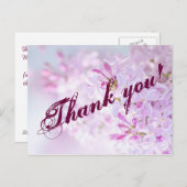 Carte Postale Merci personnalisable (Devant / Derrière)