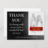 Carte postale "MERCI" personnalisable (Devant / Derrière)