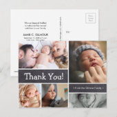 Carte Postale Merci personnalisé faire-part de naissance de bala (Devant / Derrière)