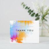 Carte postale Merci personnalisée (Debout devant)