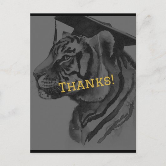 Carte postale Merci personnalisée (Devant)