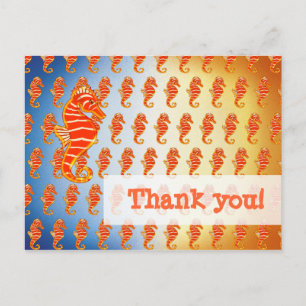 Carte Postale Merci personnel ! Motif spécial Seahors