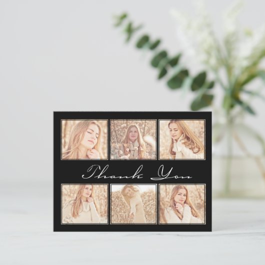 Carte postale Merci photo (Debout devant)