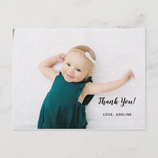 Carte postale Merci photo anniversaire (Devant)