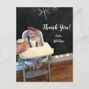 Carte postale Merci photo anniversaire