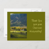 Carte Postale Merci photo Automne Ranch Modèle (Devant / Derrière)