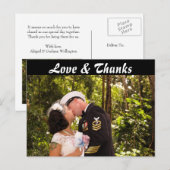 Carte postale Merci photo avant et arrière (Devant / Derrière)