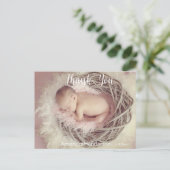 Carte postale Merci photo bébé (Debout devant)