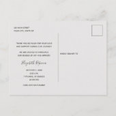 Carte Postale Merci photo bébé Faire-part de naissance (Dos)