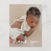 Carte Postale Merci photo bébé vertical (Devant)