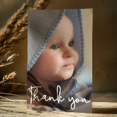 Carte Postale Merci photo bébé vertical