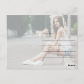 Carte Postale Merci photo chic de graduation superposition de sc (Dos)