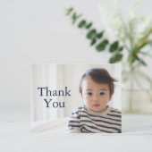 Carte Postale Merci photo de base pour l'anniversaire de l'enfan (Debout devant)