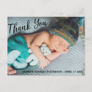Carte Postale Merci   Photo de bébé moderne
