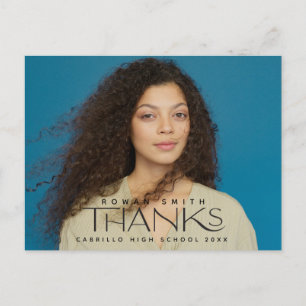 Carte Postale Merci photo de diplôme