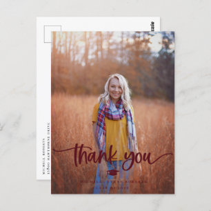 Carte postale Merci photo de diplôme