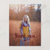 Carte postale Merci photo de diplôme (Devant)