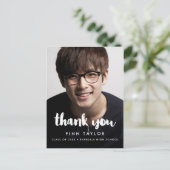 Carte Postale Merci photo de graduation de police moderne (Debout devant)