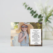 Carte Postale Merci photo de la fête d'anniversaire de l'enfant (Debout devant)