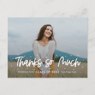 Carte Postale Merci photo de la graduation d'Outlook positif