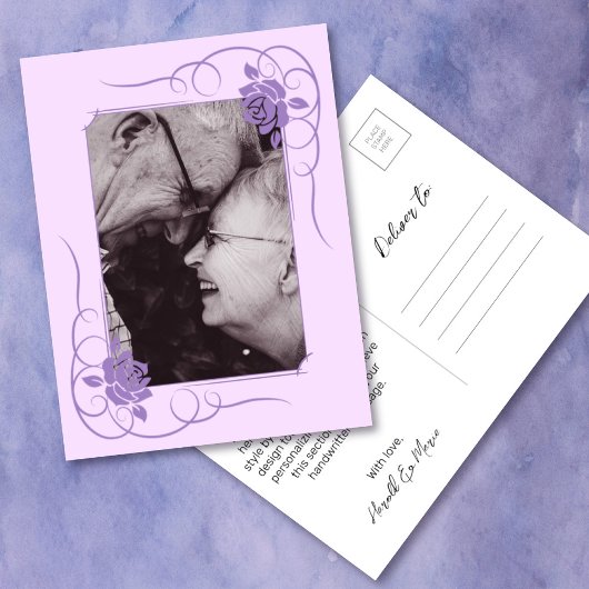 Carte Postale Merci photo de l'anniversaire du Mariage Diamond