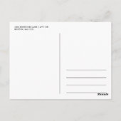 Carte postale Merci photo de nom de script (Dos)