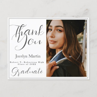 Carte Postale Merci photo de script simple
