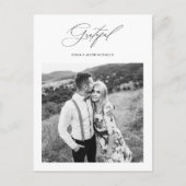 Carte Postale Merci photo du Mariage tout simplement reconnaissa (Devant)