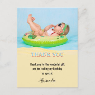 Carte Postale Merci photo du parti Anniversaire de enfant