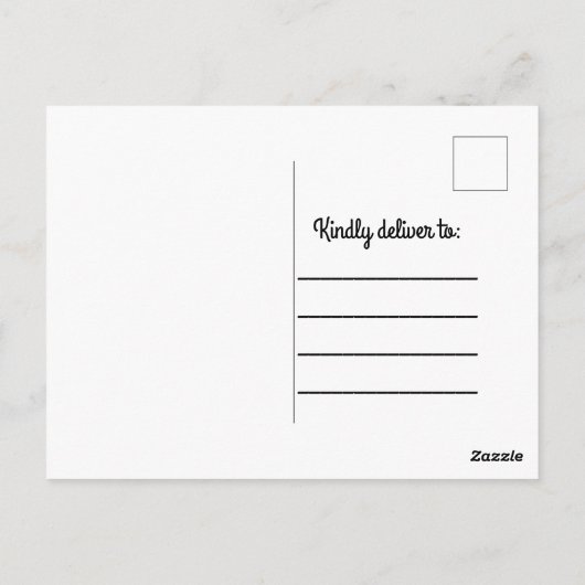 Carte postale Merci Photo Faire-part de naissance (Dos)