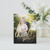 Carte postale Merci photo Faux Gold (Debout devant)