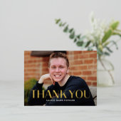 Carte postale Merci photo FOIL Clean moderne (Debout devant)