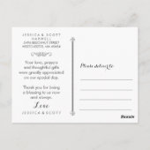 Carte Postale Merci photo gothique Mariage d'Halloween (Dos)