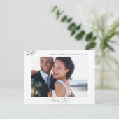 Carte Postale Merci photo Magnolia Black White Mariage (Debout devant)