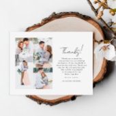 Carte Postale Merci photo Mariage blanc simple