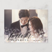 Carte Postale Merci photo Mariage de Bokeh Flare (Devant)