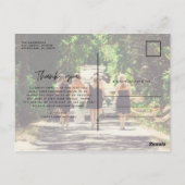 Carte Postale Merci photo Mariage de la Bridesmais (Dos)