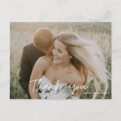 Carte Postale Merci photo Mariage de la Bridesmais (Devant)