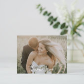 Carte Postale Merci photo Mariage de la Bridesmais (Debout devant)