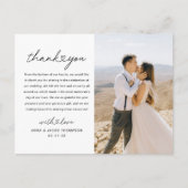 Carte Postale Merci photo Mariage de script cardiaque moderne (Devant)