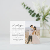 Carte Postale Merci photo Mariage de script cardiaque moderne (Debout devant)