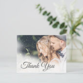 Carte Postale Merci photo mariage élégant moderne (Debout devant)
