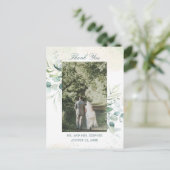 Carte Postale Merci photo Mariage Eucalyptus Green (Debout devant)